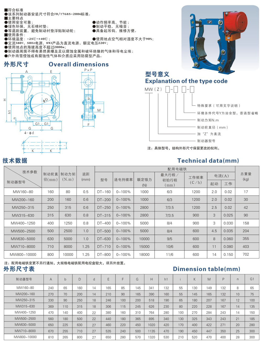 MW(Z)系列電磁鼓式制動器-1